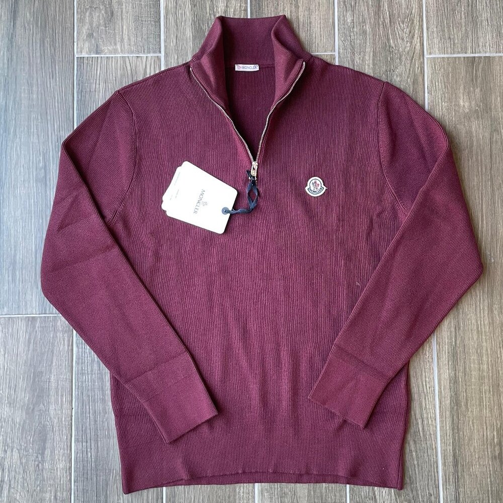 MONCLER MEN'S HALF ZIPPERED CASUAL SWEATERS XLARGE